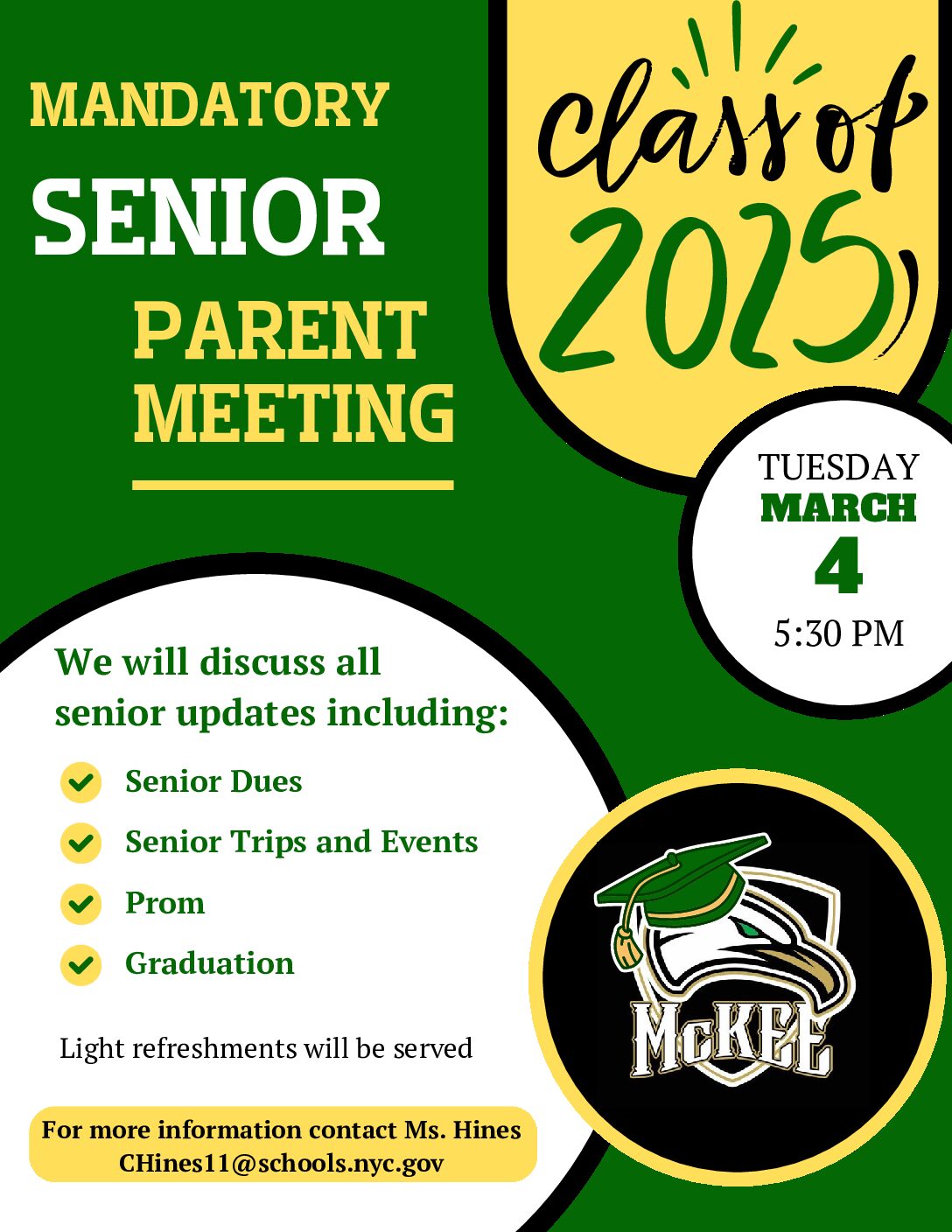 Senior Parent Meeting 3-4-25