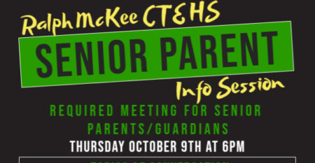 Senior Parent Night flyer